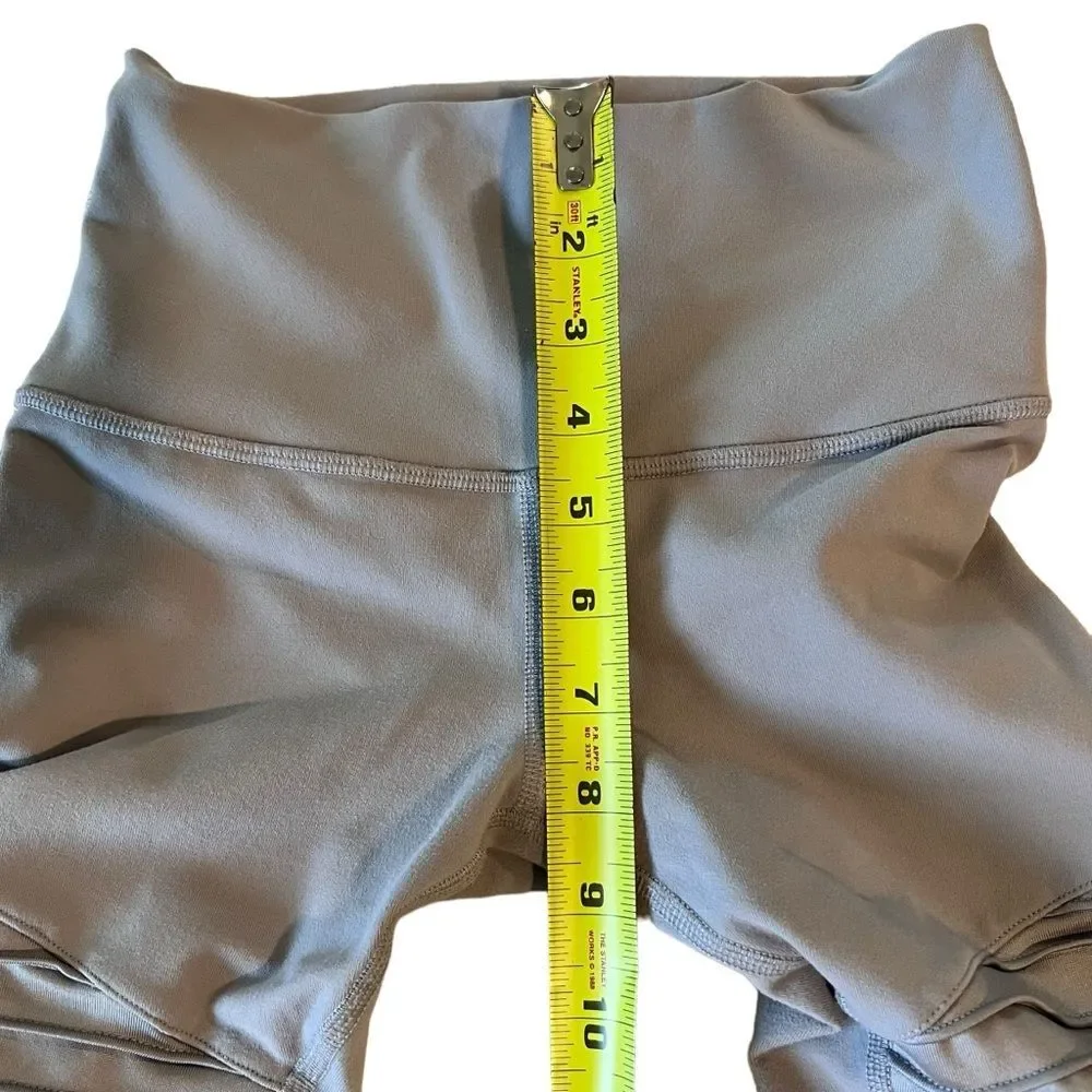 Alo Full Length Light Gray Activewear Workout Leggings Womens Extra Small Yoga‎